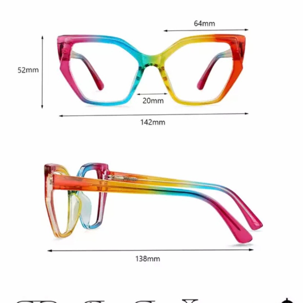 Rainbow glasses - Picture 4 of 5